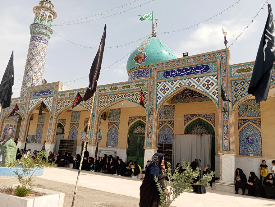 دسته عزاداری شهر جعفریه قم در سالروز شهادت امام جعفر صادق(ع)