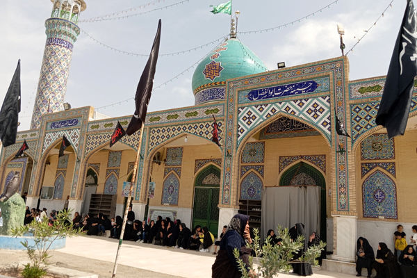 دسته عزاداری شهر جعفریه قم در سالروز شهادت امام جعفر صادق(ع)