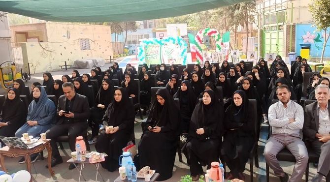 افتتاح زمین تایل کورت در دبیرستان شاهد ندای فاطمه (س) ناحیه دو شهرری 