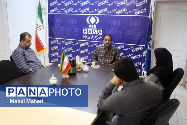 حضور محمد نوری بازیکن سابق باشگاه استقلال در خبرگزاری پانا
