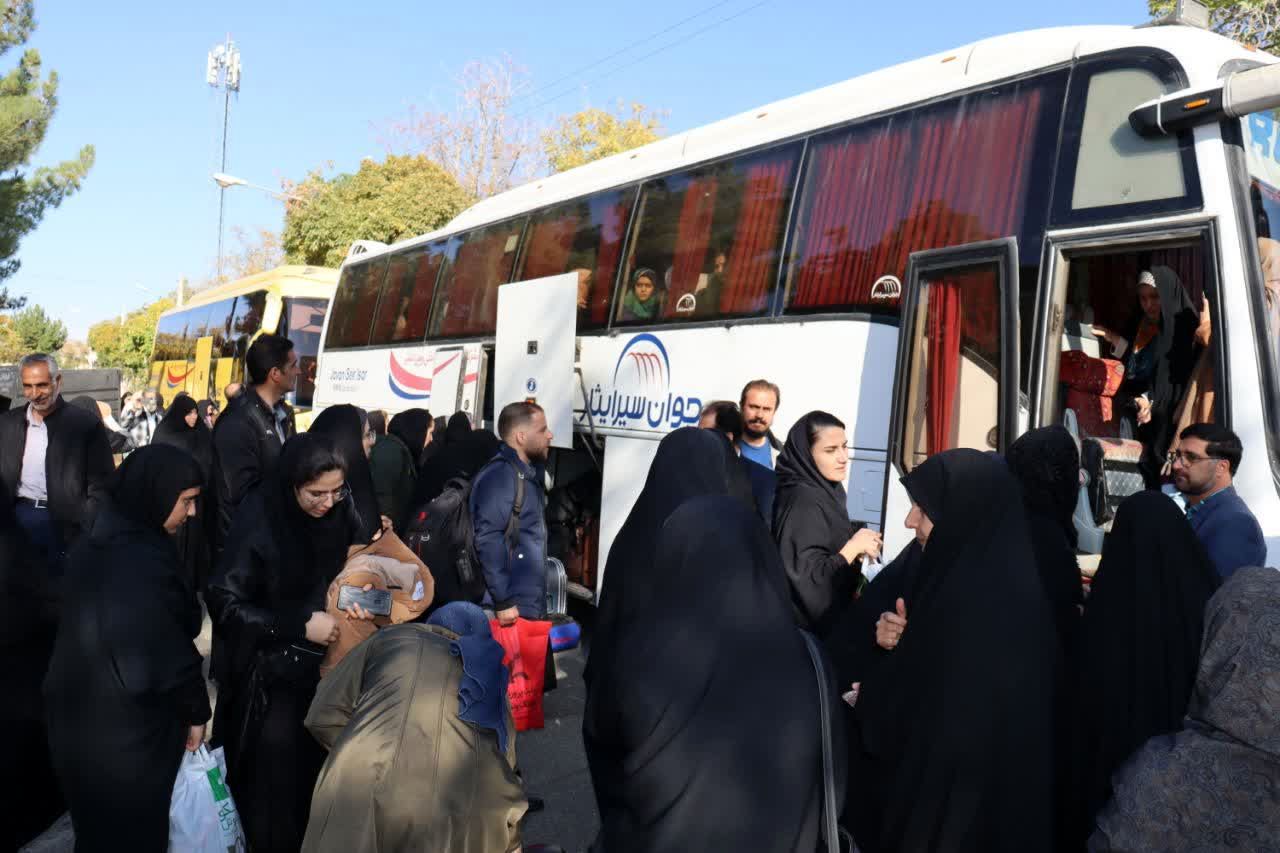 اعزام دانش‌آموزان دختر گلپایگانی به اردوی راهیان نور 