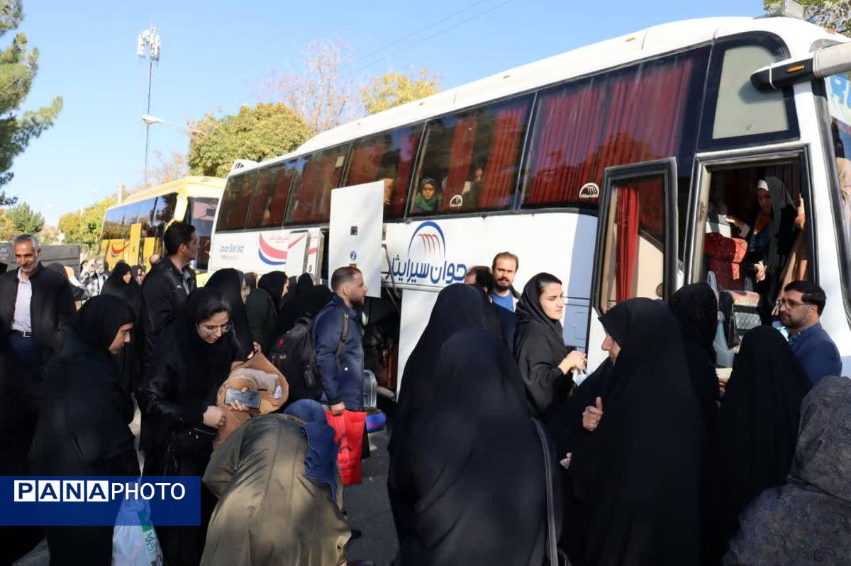 اعزام دانش‌آموزان دختر گلپایگانی به اردوی راهیان نور 