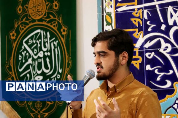 پرچم متبرک امام رضا (ع) در جشن ولادت امام رئوف در مسجد امام حسن عسکری (ع) بجنورد 
