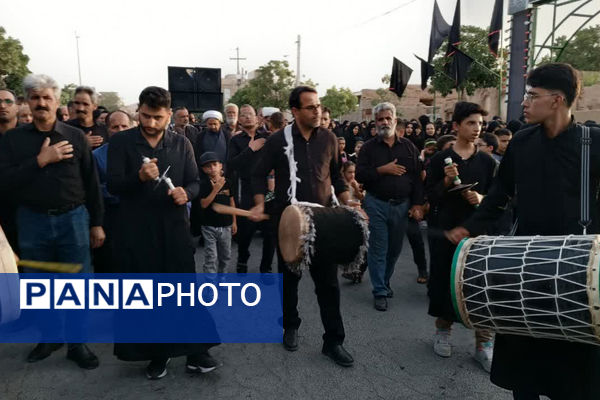 بانگ چاووش محرم و لبیک یاحسین در شهر بهمن