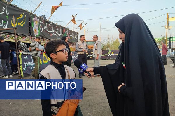 خدمت‌رسانی دانش‌آموزان در موکب «عشاق‌الحسین(ع)» سازمان دانش آموزی شهرستانهای تهران