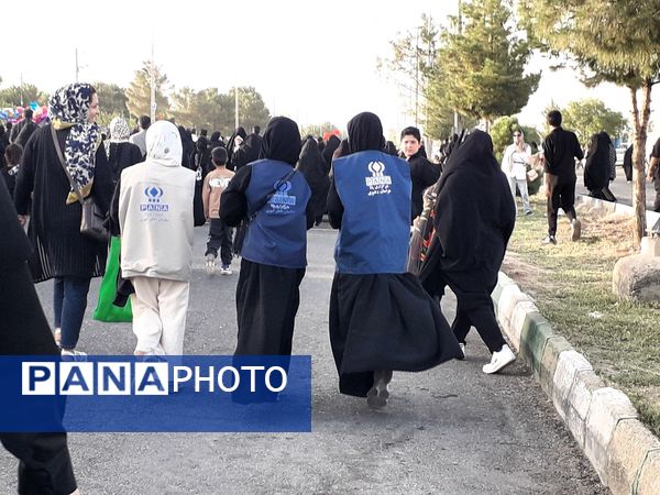پیاده روی جاماندگان اربعین در کاشمر