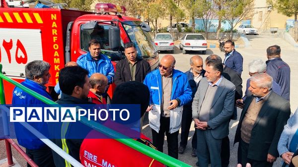 تمرین مقابله با بحران در هنرستان شهید باهنر باخرز