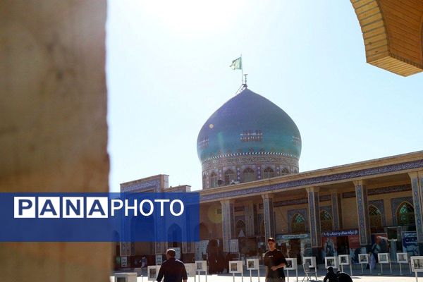 آیین غبارروبی و گلباران مزار شهدا در آستان امامزاده بی‌بی سکینه خاتون (س)
