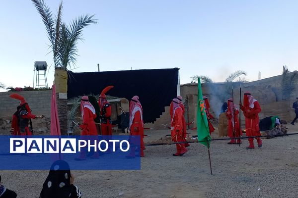 اجرای تعزیه شهادت حضرت زهرا (س) در روستای ظفرآباد شیراز