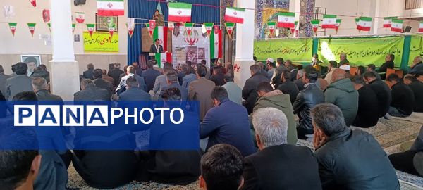 برگزاری باشکوه مراسم حماسه ۹ دی در مصلای مسجد کوهنانی