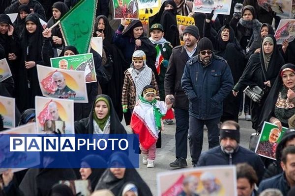 راهپیمایی باشکوه ۲۲ بهمن در کرمانشاه 