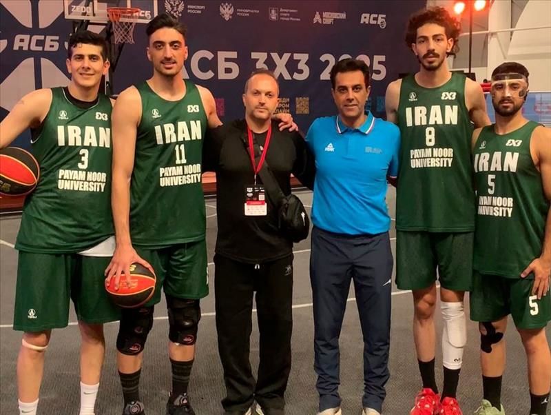 قهرمانی‌ ایران در رقابت‌های بسکتبال ۳ نفره‌ روسیه