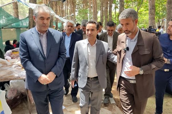 بازدید معاون وزیر گردشگری کشور از نمایشگاه جشنواره تاک پلو خلیل آباد 