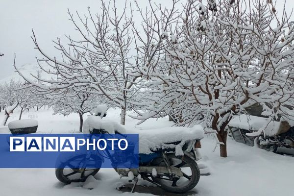 بارش باران و برف در شهر زیبای بار و شادی مردم از نزول رحمت الهی