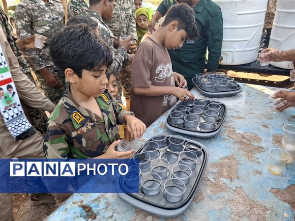مراسم بزرگداشت سوم خرداد و شهدای عملیات بیت المقدس در جزیره بوموسی 