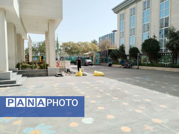 آماده‌سازی دبیرستان مصلی‌نژاد حضرت زهرا(س) برای آغاز سال تحصیلی جدید