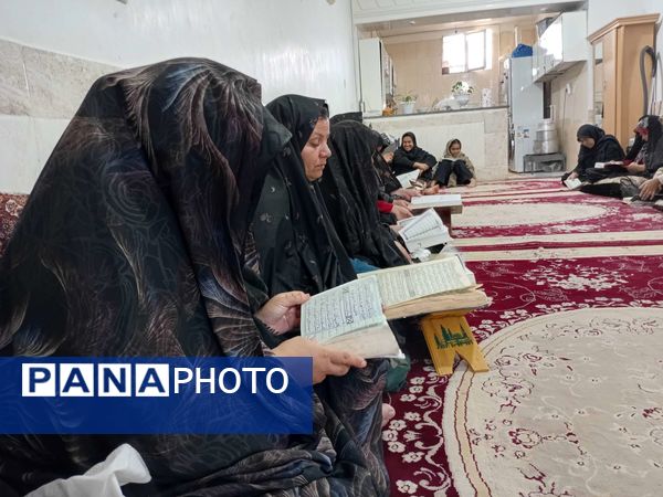 جلسات قرائت قرآن در ایام محرم در خلیل آباد