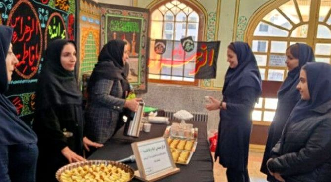 برپایی موکب دانش‌آموزان فراهانی در ایام فاطمیه