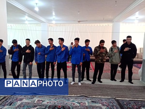 آیین استقبال باشکوه از شهید گمنام در مسجد مهدیه فین