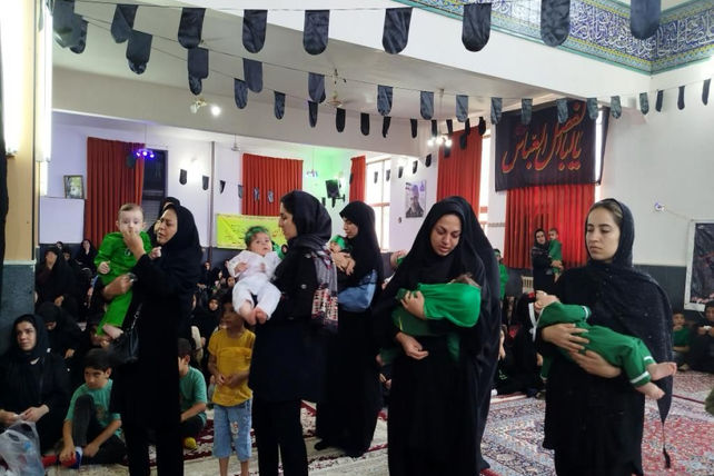 همایش شیرخوارگان حسینی در منطقه رحیم‌آباد