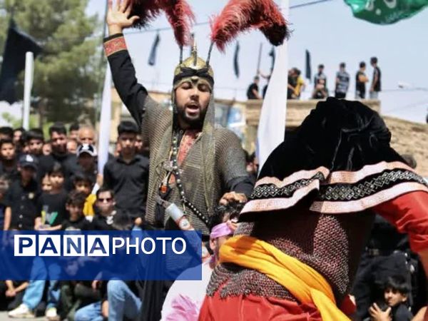 شبیه خوانی عصر عاشورا در روستای فدافن