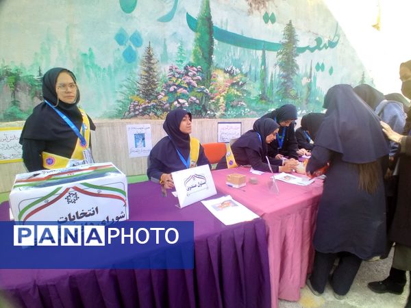 انتخاب نمایندگان شورای دانش‌آموزی در دبیرستان شاهد تکتم ناحیه سه