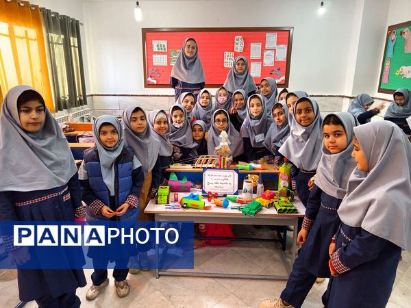 برپایی موکب مقاومت به‌مناسبت هفته بسیج در دبستان جنت ملارد 