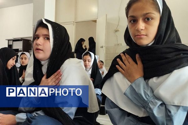 مراسم سوگواری ایام فاطمیه در دبستان موسی‌بن‌جعفر(ع) بهارستان‌دو