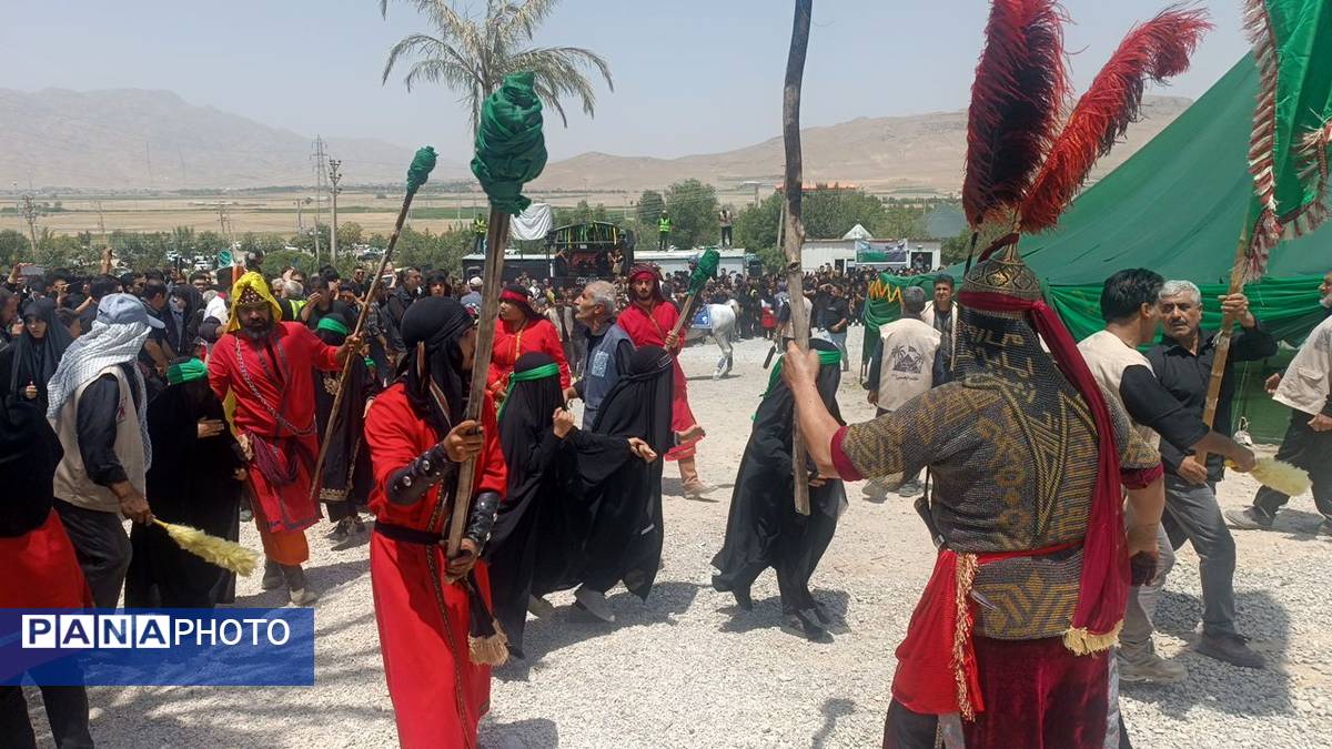 مراسم خیمه سوزان در شهر طاقانک
