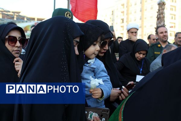 مراسم تشییع پیکر پاک شهدای‌ گمنام در فردیس 