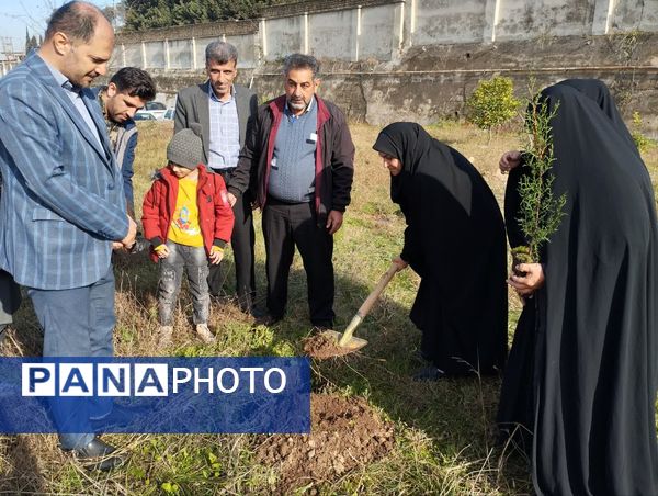 پویش سراسری کاشت نهال در سایه مادر همزمان با ایام ولادت حضرت زهرا (س) در میاندورود 
