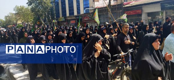 راهپیمایی عزاداران قائمشهری در سالروز رحلت رسول اکرم (ص) و امام حسن مجتبی (ع)