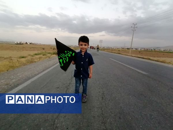 پیاده‌روی جاماندگان اربعین حسینی حرم تا حرم در شهرستان شیروان