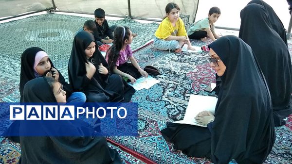 برپایی غرفه فرهنگی هنری موکب حضرت قاسم ابن الحسن(ع) شهرستان هلیلان