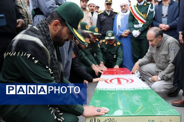 تشییع پیکر مطهر شهید گمنام در جوانرود