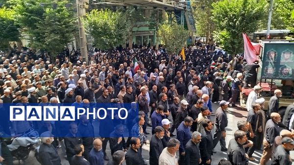 حضور باشکوه مردم کرج در مراسم تشییع جمعی از شهدا حمله رژیم صهیونیستی