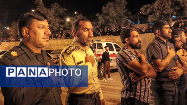  مراسم باشکوه عزاداری شب هفتم محرم در شهرستان مارگون