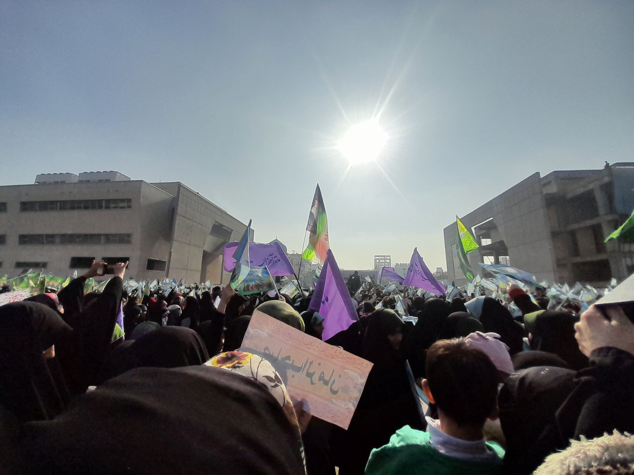 اجتماع عظیم منتظران ظهور به مناسبت نیمه‌ شعبان در مشهد 