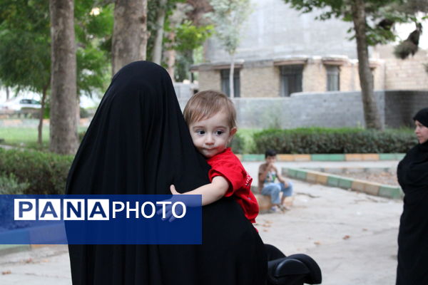 مراسم جاماندگان اربعین در کنار مزار شهدای سملقان