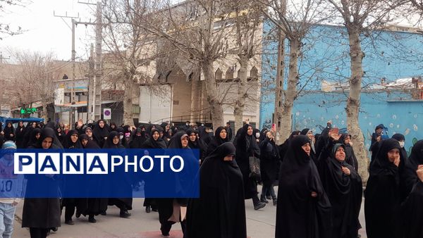 دعای ندبه و راهپیمایی پرشور مردم اسدآباد