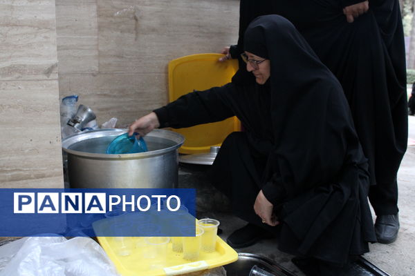 مراسم جاماندگان اربعین در کنار مزار شهدای سملقان