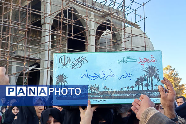 وداع مردم شهر بهمن با شهید گمنام