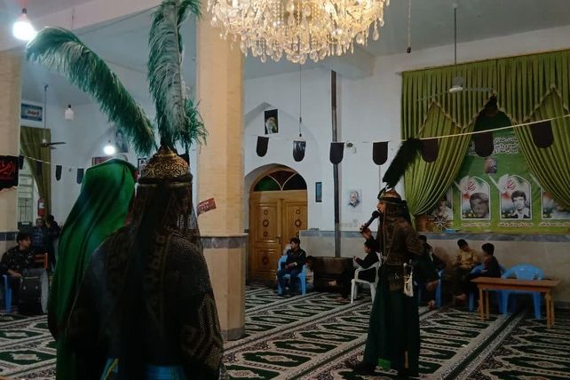 مراسم تعزیه خوانی شهادت حضرت عباس(ع) توسط ذاکرین دهستان شوراب صغیر