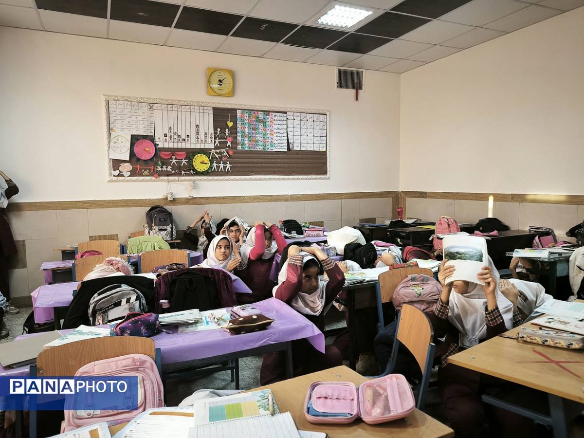 مانور زلزله در دبستان شطیطه۲