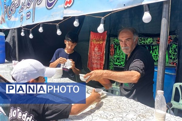 حضور زائران پیاده در جاده غدیر مشهد به نیشابور