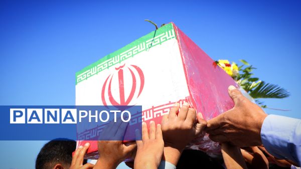 تشییع پیکر مطهر شهید گمنام در روستاهای شهرستان ریگان