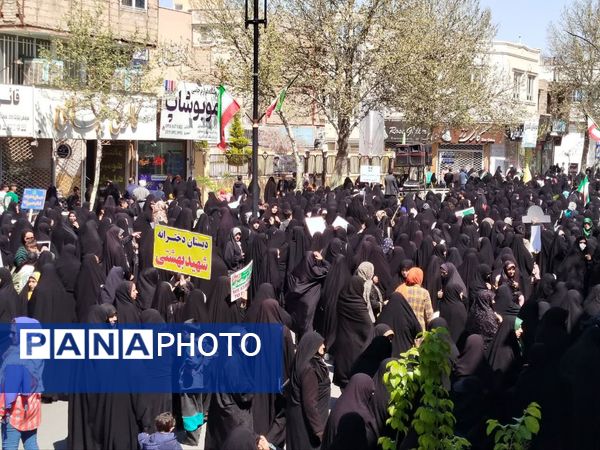 مراسم راهپیمایی روز قدس در شهرستان کاشمر با حضور پررنگ مردم برگزار شد