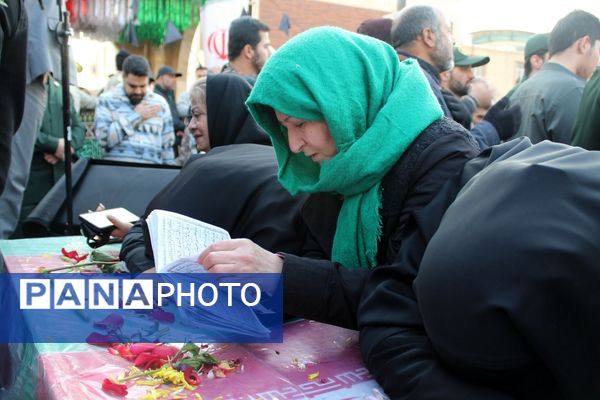 مراسم تشییع پیکر پاک شهدای‌ گمنام در فردیس 