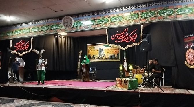 مراسم شب هشتم محرم هیئت فرهنگیان 