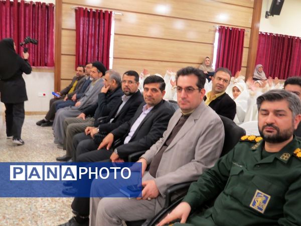 نواختن زنگ جشن نیکوکاری در دبستان امام خمینی(ره) بجنورد